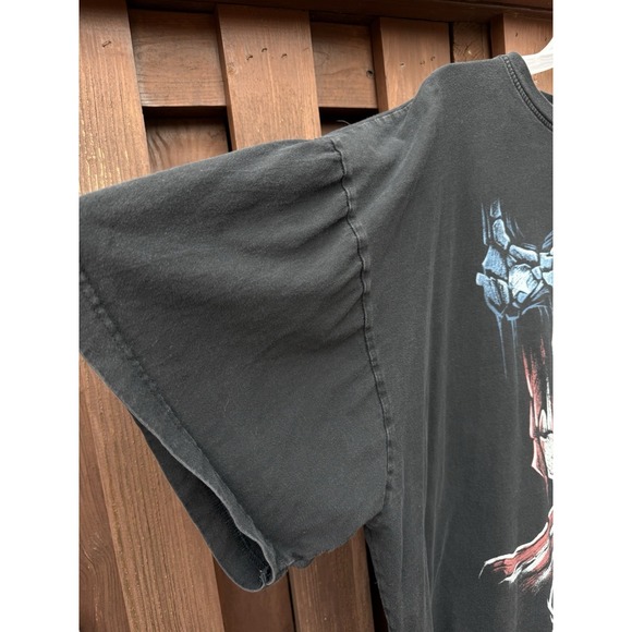 Men's T-shirt LIQUID BLUE Skull Skeleton American Flag 4XL - Picture 2 of 5